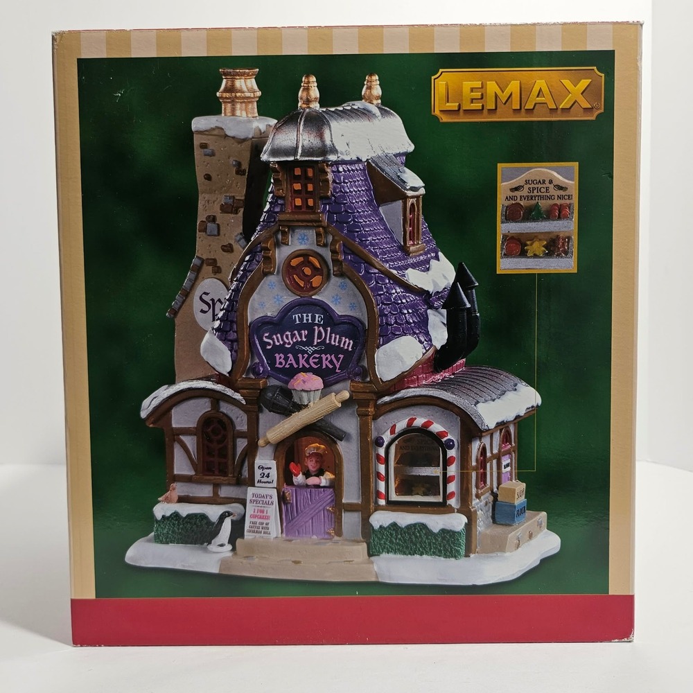 Lemax Sugar Plum Bakery Caddington Village Lighted Porcelain Building 95531 2019